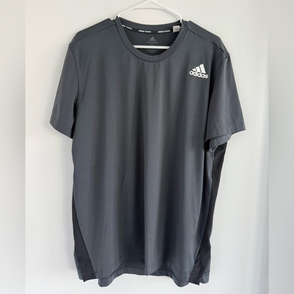 Adidas Men's Charcoal Gray Training Tee